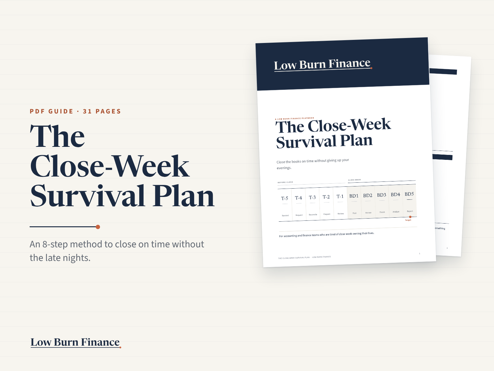 Cover of The Close-Week Survival Plan